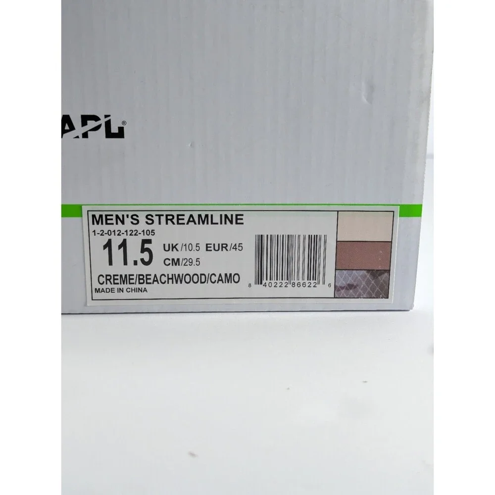 APL Athletic Propulsion Labs Streamline Mens 11.5 Creme Red Beachwood Camo NEW - Picture 4 of 12